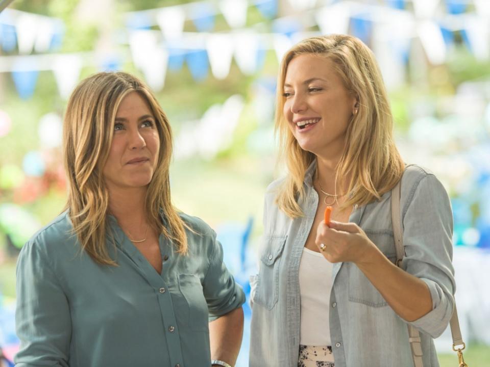 Jennifer Aniston (left) and Kate Hudson in “Mother’s Day.” Everett Collection / Everett Collection