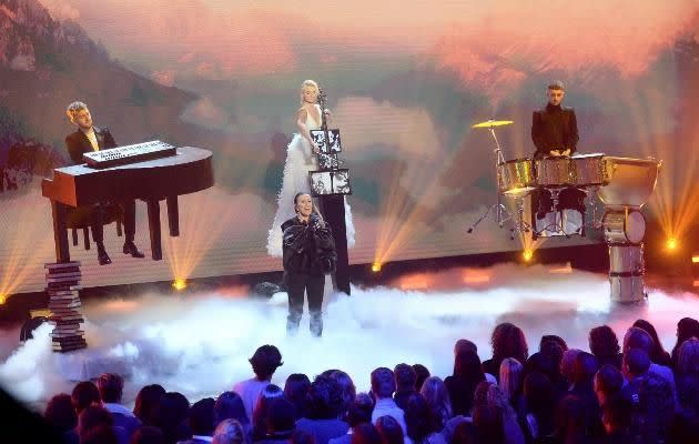 Clean Bandit performed in mid air at the BRITS and will be headlining Australia this January. Source: Getty