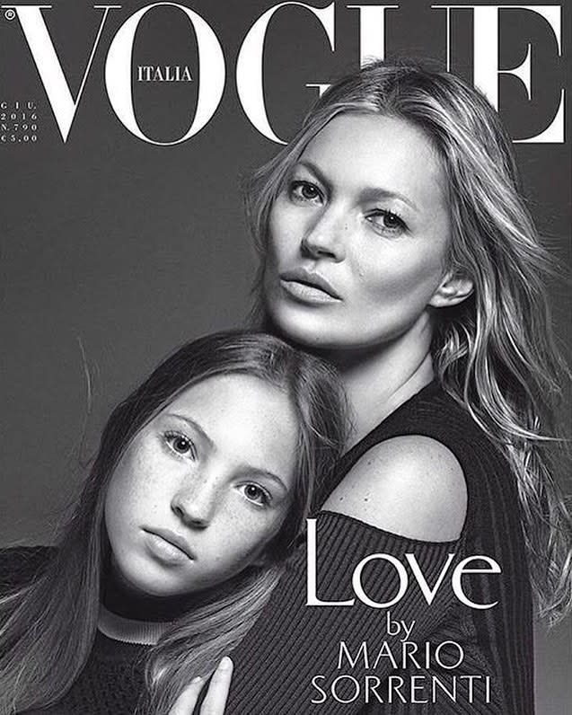 <p>En 2013, mère et fille posaient en Une du magazine Vogue. Crédit photo : Instagram / Vogue </p>