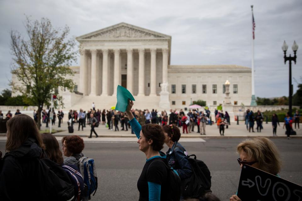 Protesters speak out as Kavanaugh hearing begins