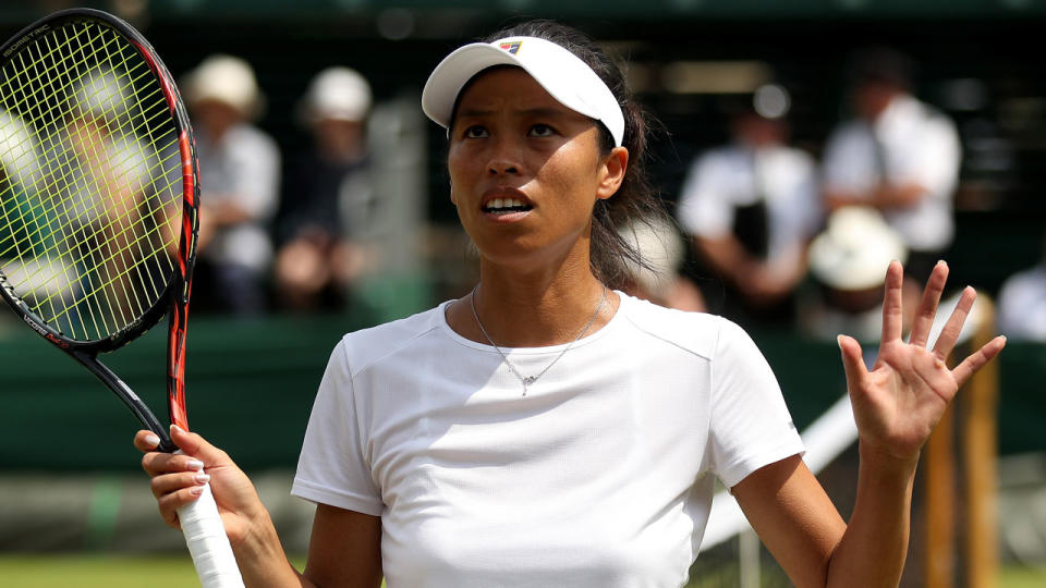 Hsieh was bemused. Pic: Getty