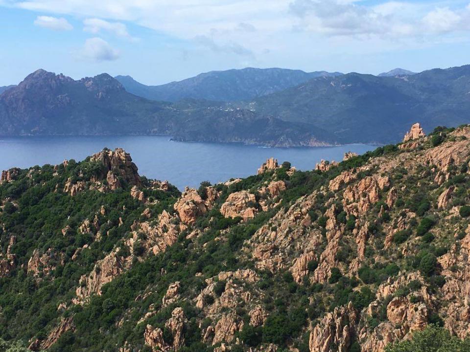 The blue and the green; the mountains and the sea: a classic Corsica landscape (Martin Symington)