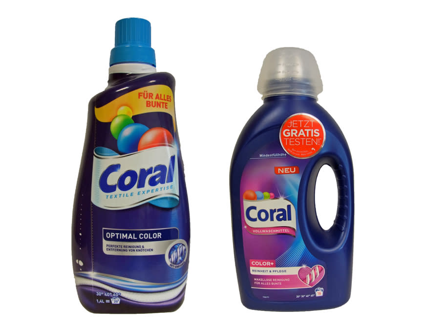 <p><b>Coral Vollwaschmittel Color+, Unilever</b><br> Ja, sauber! Da hatten sich die Verkaufsstrategen einmal etwas wirklich Tolles ausgedacht, um mehr Geld in die Kassen zu spülen: "Coral Vollwaschmittel Color+" von Unilever stand im Juli mit einer neuen Verpackung in den Supermarktregalen. Natürlich nicht ohne eine Preiserhöhung, die sich gewaschen hat. Die Verbraucherzentrale fand das Waschmittel im neuen Gewand bei Real in Hamburg im Vergleich zur alten Flasche mit einer Preiserhöhung von stolzen 45 Prozent. In der neuen Flasche mit Griff, die optisch sogar größer wirkt, sind für 3,99 Euro nur noch16 Waschladungen (1,12 Liter) enthalten. Das Vorgängerprodukt "Coral Optimal Color Für alles Bunte" kostete im selben Supermarkt 3,45 Euro und beinhaltete mit 1,4 Litern 20 Waschladungen. Getrickst habe Unilever, in dem man aus einem Kombi-Waschmittel einfach zwei Sorten gemacht habe, lautete der Vorwurf der Verbraucherzentrale Hamburgim vergangenen Sommer: Das bereits erwähnte Vollwaschmittel Color+ und das Feinwaschmittel Optimal Color. Das Feinwaschmittel gibt's nach wie vor in der bekannten Verpackung mit gleicher Menge und zum gleichen Preis. Das Vollwaschmittel trägt die Aufschrift "Neu". </p>