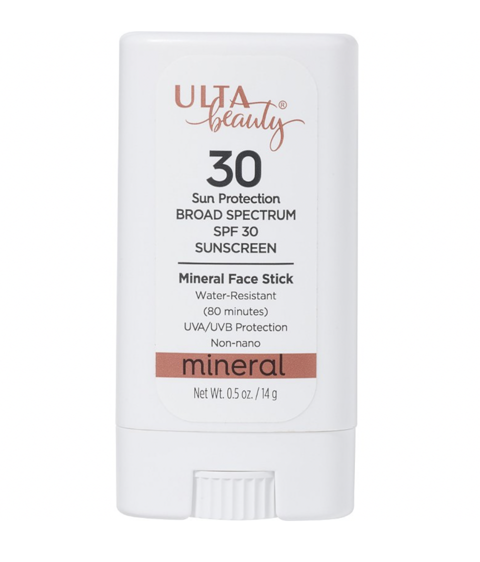 10) SPF 30 Mineral Sunscreen Face Stick