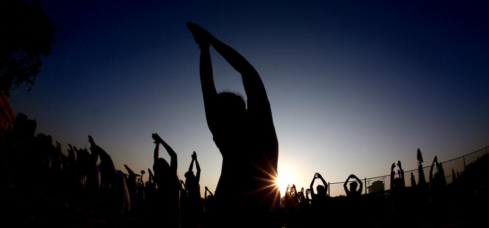 Yoga on Rathasapthami day in Bangalore