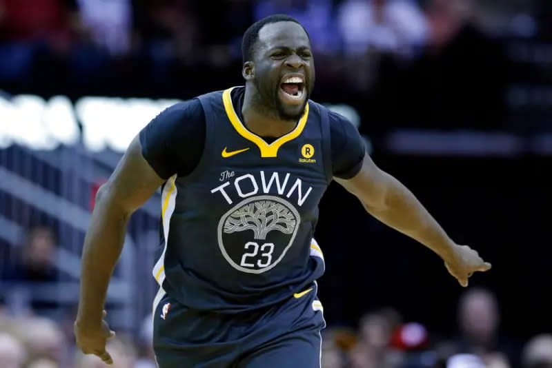 ▲勇士前鋒Draymond Green左腳踝扭傷，目前傷勢情況還不清楚，但估計要休息4到6週。（圖／美聯社／達志影像）