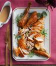 <p>Garlicky perfection.</p><p>Get the recipe from <a href="https://www.delish.com/cooking/recipe-ideas/recipes/a44466/garlic-and-herb-roasted-turkey/" rel="nofollow noopener" target="_blank" data-ylk="slk:Delish;elm:context_link;itc:0;sec:content-canvas" class="link ">Delish</a>.</p>