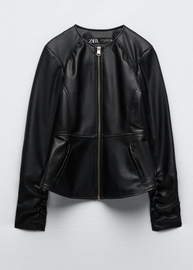 25) FAUX LEATHER JACKET