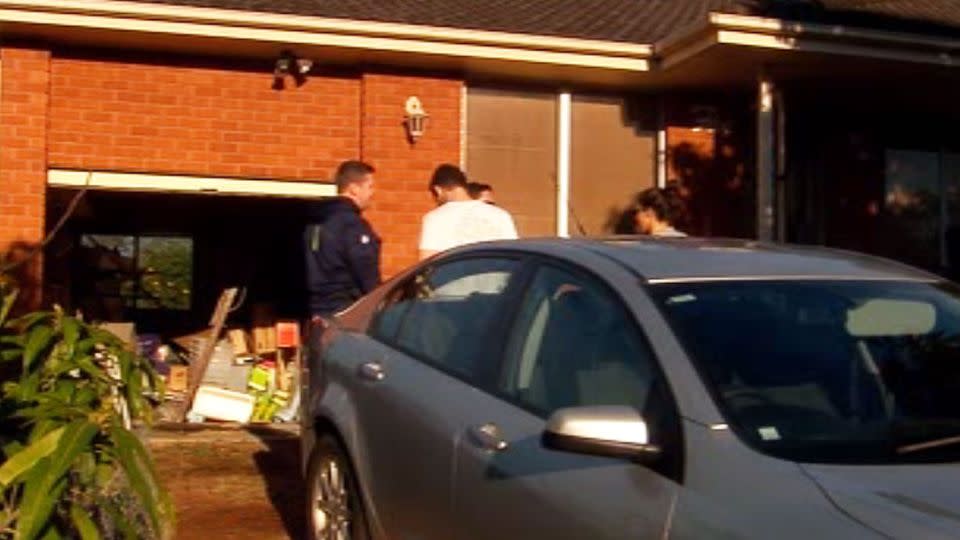 Police raided the Greystains home of Peter Zhurawel who rammed to find a motive behind the car bomb attack. Photo: 7 News