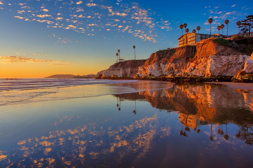 sunset at the north end of pismo beach