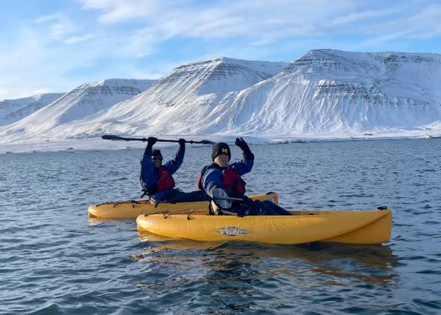 <p>Kelly Ripa/Instagram</p> Kelly Ripa and Mark Consuelos in Iceland