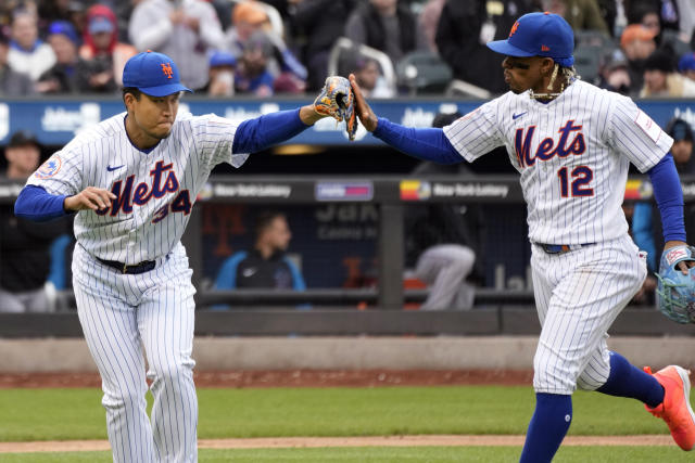 Kodai Senga mystifies Marlins to win home debut with Mets - The Boston Globe