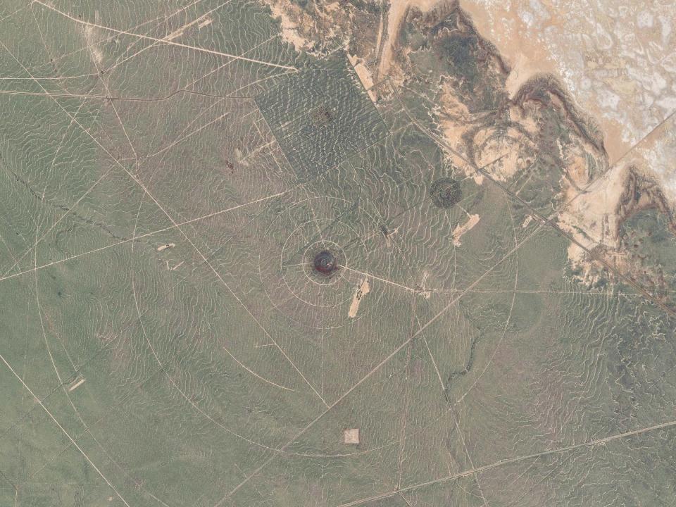 Satelite image shows Dugway Proving Ground in 2016.