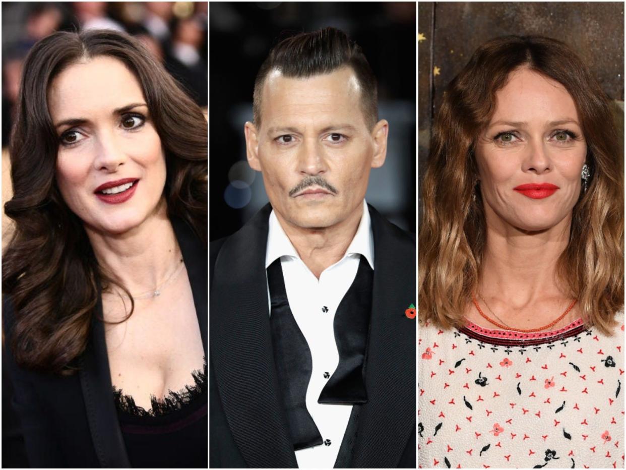 Winona Ryder, Johnny Depp, Vanessa Paradis