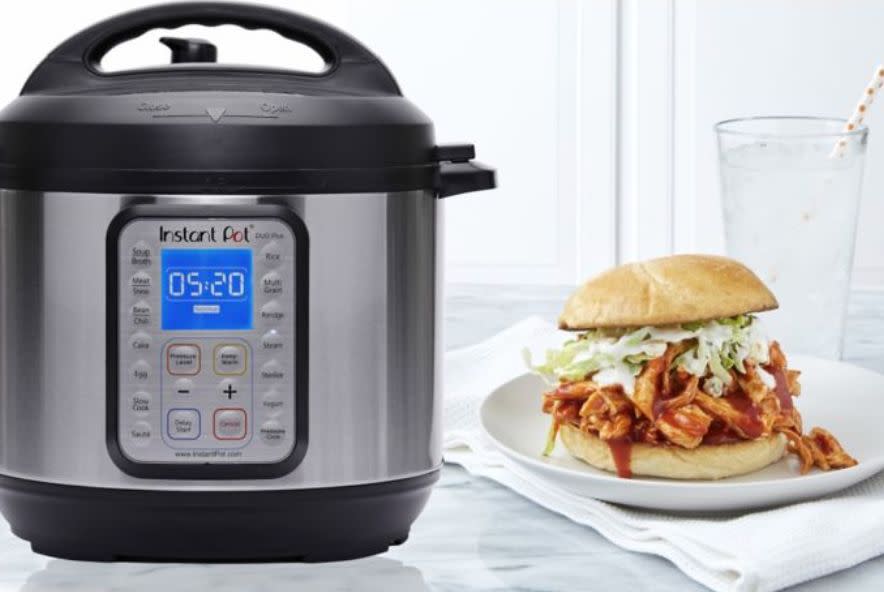 <strong>Regularly</strong>: $130&lt;br&gt;<br /><strong><a href="https://www.bedbathandbeyond.com/store/product/instant-pot-reg-9-in-1-duo-plus-programmable-electric-pressure-cooker/5230177?skuId=65987247&amp;&amp;enginename=google&amp;mcid=PS_googlepla_nonbrand_cookware_online&amp;product_id=65987247&amp;adtype=pla&amp;product_channel=online&amp;adpos=1o15&amp;creative=224271656879&amp;device=c&amp;matchtype=&amp;network=g&amp;mrkgadid=558393785&amp;mrkgcl=609&amp;rkg_id=0&amp;gclid=EAIaIQobChMImPTL7P_e3gIVnf_jBx1GlQMGEAQYDyABEgI0EPD_BwE&amp;gclsrc=aw.ds" target="_blank" rel="noopener noreferrer">Black Friday: $88, with 20 percent off coupon</a></strong>, free shipping on orders over $40&lt;br&gt;<br />(Savings: $42)