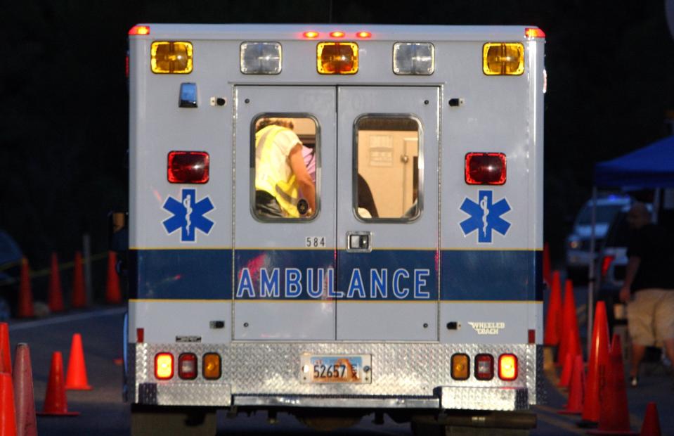 An ambulance truck