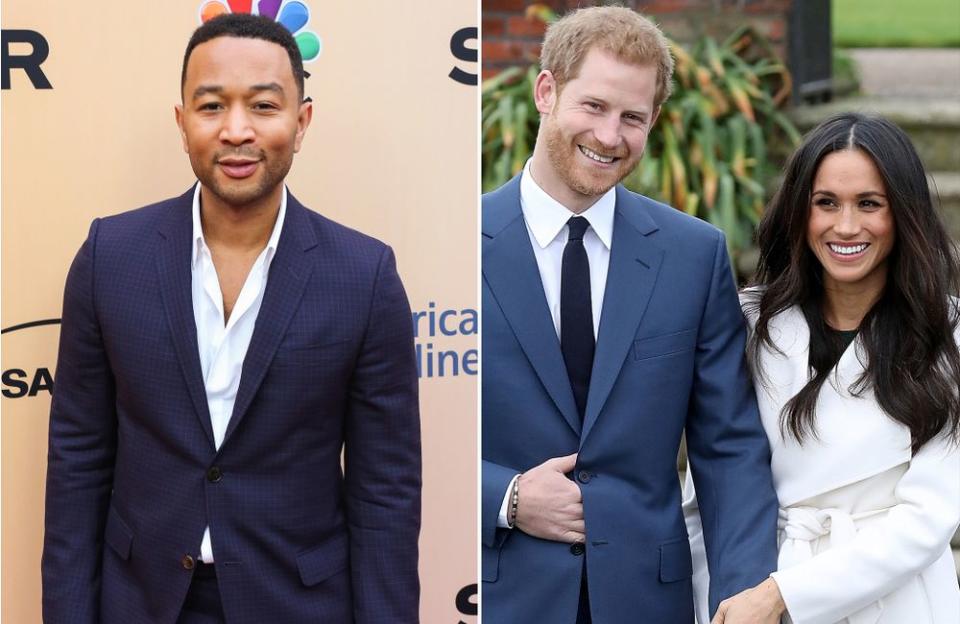 John Legend; Prince Harry and Meghan Markle.