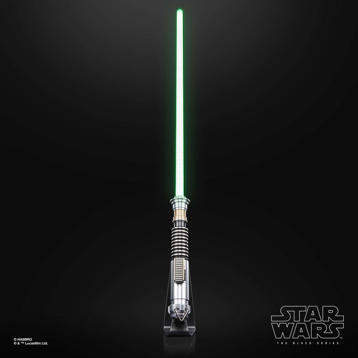 Star Wars: The Black Series Luke Skywalker Force FX Elite Electronic Lightsaber from Hasbro (Photo: Courtesy of Hasbro)
