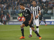 Real Madrid's Raphael Varane reacts as Juventus' Stefano Sturaro looks on Reuters / Sergio Perez