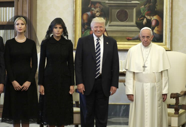 Die Trumps zu Besuch bei Papst Franziskus