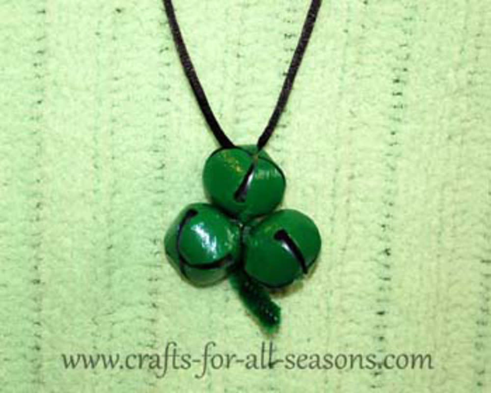 <p>Crafts For All Seasons</p><p>Tweens will love making these cute shamrock necklaces out of jingle bells—and maybe even earrings to match—for themselves and their besties. <a href="https://www.crafts-for-all-seasons.com/shamrock-necklace.html" rel="nofollow noopener" target="_blank" data-ylk="slk:Crafts For All Seasons;elm:context_link;itc:0;sec:content-canvas" class="link rapid-noclick-resp">Crafts For All Seasons</a> has an easy tutorial.</p>