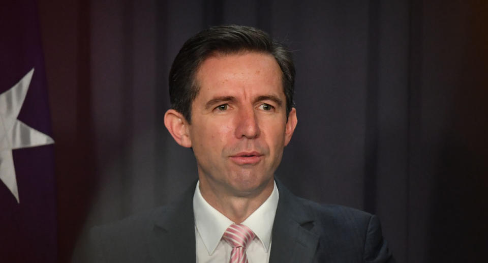 Simon Birmingham announced Wednesday Australia will take China to the WTO. Source: AAP