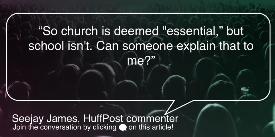 A comment left by a HuffPost reader. (Photo: HuffPost US)