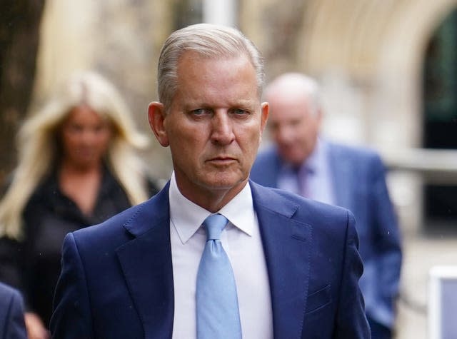 Former talk show host Jeremy Kyle leaves Winchester Coroner’s Court, Hampshire, after giving evidence in the inquest into the death of 63-year-old Steve Dymond