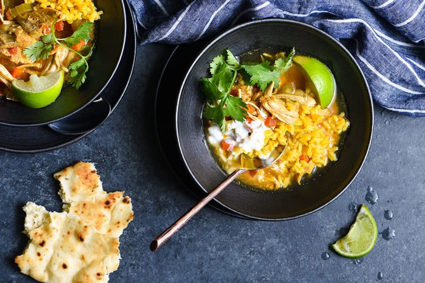 Slow-Cooker Tandoori Turkey Soup from Foxes Love Lemons