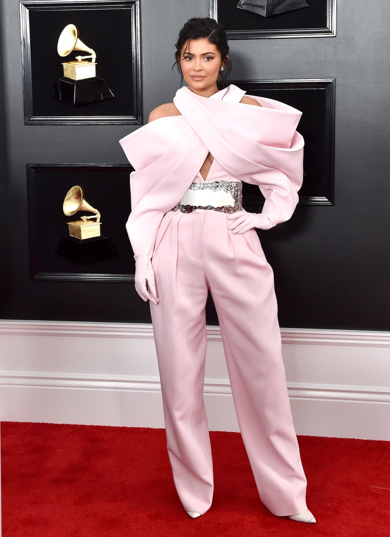 Kylie Jenner on the red carpet at the Grammys
