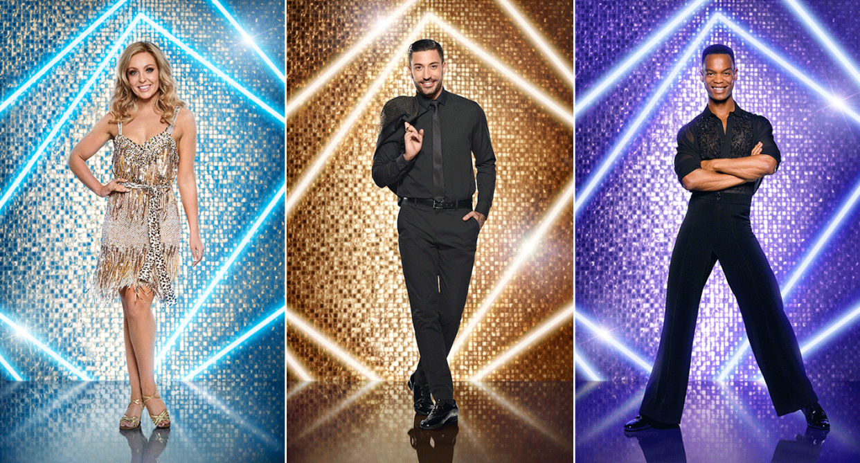 Amy Dowden, Giovanni Pernice and Johannes Radebe are all returning to Strictly Come Dancing. (BBC)