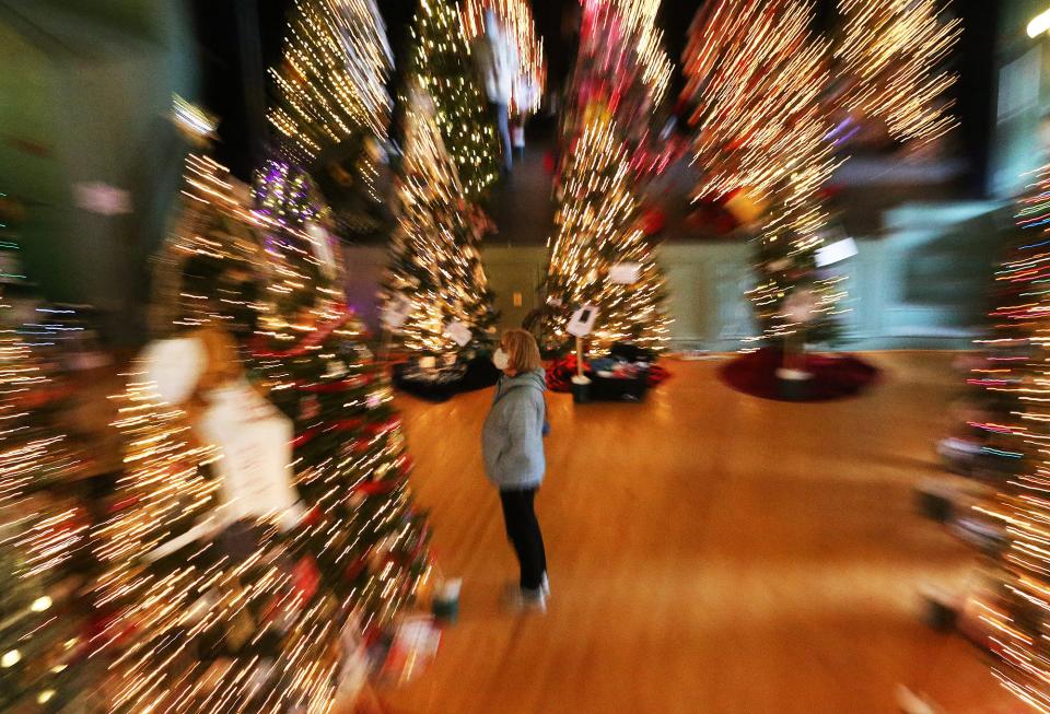 Color and lights filled the space inside the former Exeter Town Hall for the 23rd annual Festival of Trees on Wednesday in Exeter, N.H.