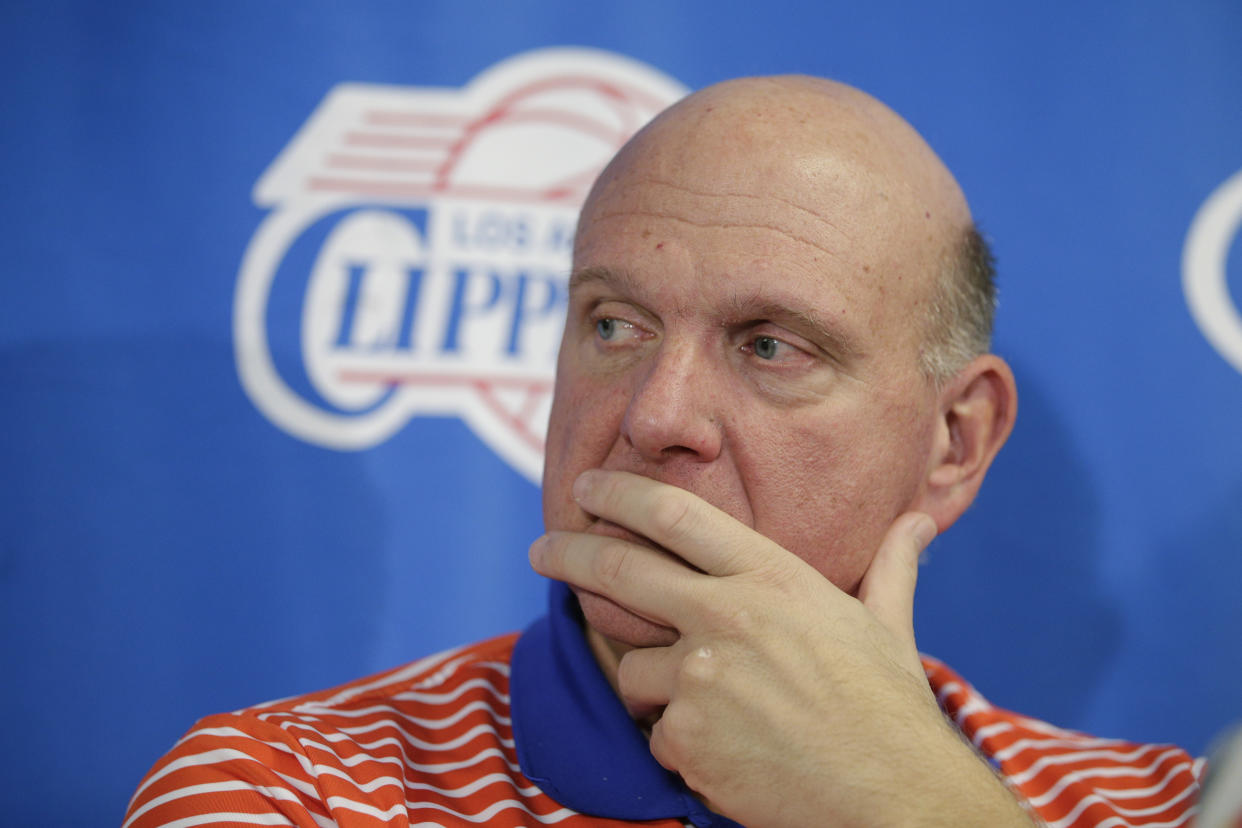 The Clippers misfired in sending out a tweet promoting a dating app. (AP Photo/Jae C. Hong)