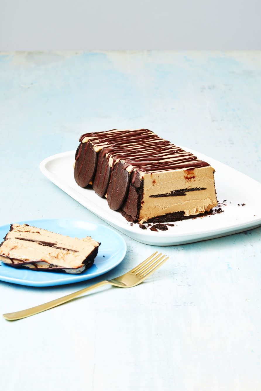 <p>The sophisticated flavors in this super-easy summer dessert come from instant espresso powder and dark chocolate.</p><p><a href="https://www.goodhousekeeping.com/food-recipes/a38833/cappuccino-icebox-cake-recipe/" rel="nofollow noopener" target="_blank" data-ylk="slk:Get the recipe for Cappuccino Icebox Cake »;elm:context_link;itc:0;sec:content-canvas" class="link ">Get the recipe for Cappuccino Icebox Cake »</a></p>