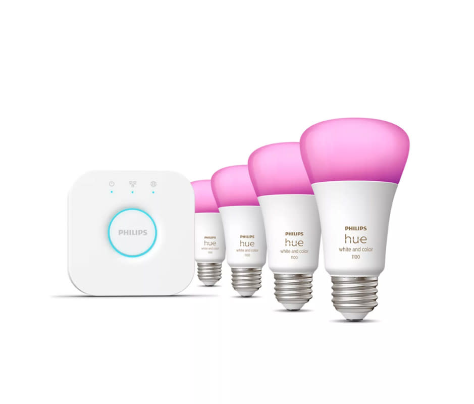 <p>Courtesy Image</p><p>Light bulbs might not scream <em>exciting gifts for mom</em>, but this is the gift of ambience. The <a href="https://clicks.trx-hub.com/xid/arena_0b263_mensjournal?q=https%3A%2F%2Fwww.amazon.com%2FPhilips-Hue-Compatible-Assistant-Ambiance%2Fdp%2FB09BSHFLD9%3Fth%3D1%26linkCode%3Dll1%26tag%3Dmj-yahoo-0001-20%26linkId%3D9a88e6a02a8cfd6b5250027374d59f56%26language%3Den_US%26ref_%3Das_li_ss_tl&event_type=click&p=https%3A%2F%2Fwww.mensjournal.com%2Fgear%2Fgifts-for-mom%3Fpartner%3Dyahoo&author=Brittany%20Smith&item_id=ci02cc95e6d0002714&page_type=Article%20Page&partner=yahoo&section=style&site_id=cs02b334a3f0002583" rel="nofollow noopener" target="_blank" data-ylk="slk:Philips Hue Starter Kit;elm:context_link;itc:0;sec:content-canvas" class="link ">Philips Hue Starter Kit</a> comes with the Hue Bridge, essentially the control center. Through the app, Mom can then control the four included E26 smart bulbs (75 W) via Bluetooth. If you purchase the warm-to-cool white light and color bulbs, this gives her the ability to light up any space—living room, bedroom, dining room, even the kitchen—with bespoke settings and scenes. There are millions of hues to choose from so she can set the mood for movie night or get true white light for cooking projects in the kitchen.</p>
