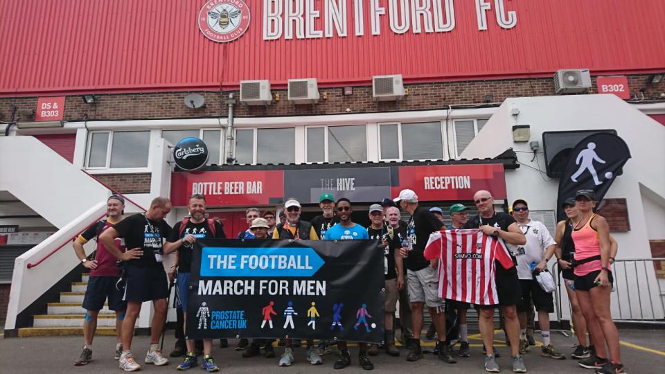 Buzzing: Outside Brentford’s Griffin Park home