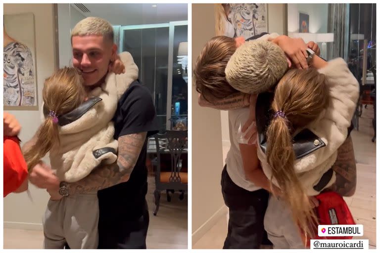 El reencuentro de Mauro Icardi y sus hijos en Estambul