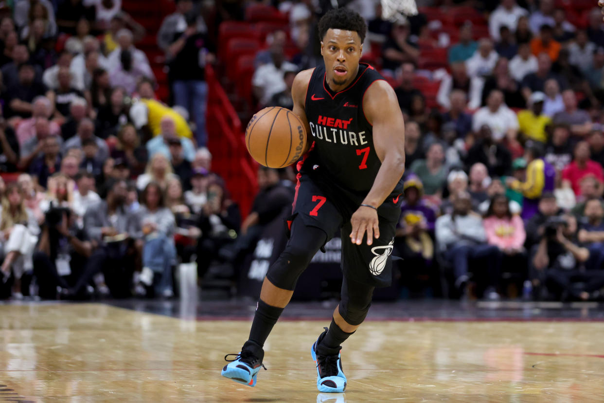 Kyle Lowry #7 of the Miami Heat. (Photo by Megan Briggs/Getty Images)