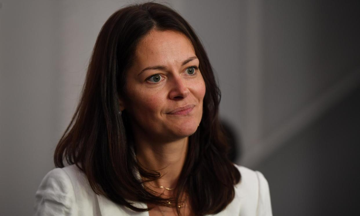 <span>Poppy Gustafsson is to step down as the chief executive of Darktrace with immediate effect.</span><span>Photograph: Bloomberg/Getty Images</span>