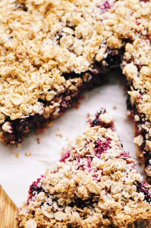 Triple Berry Crumble Pie