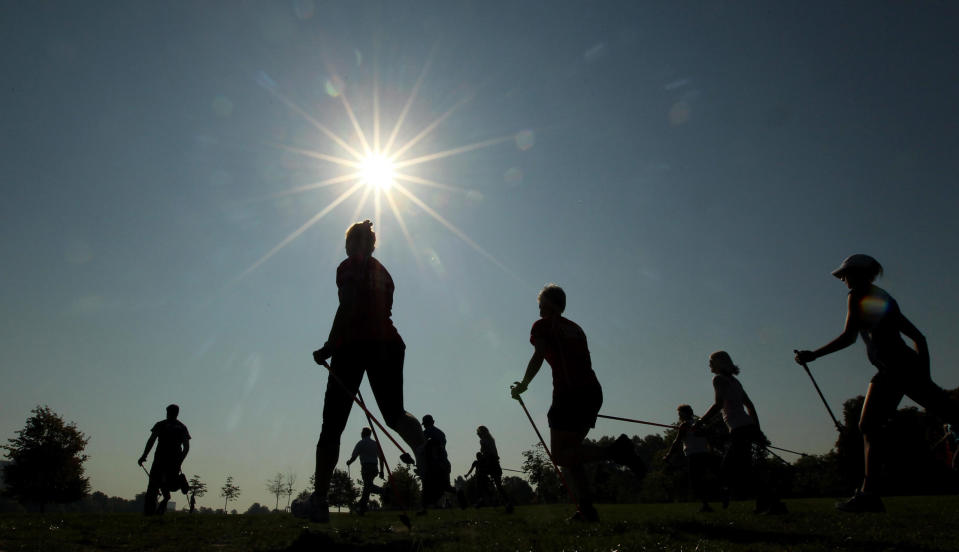 Nordic Running hat sich aus der Nordic-Walking-Bewegung heraus entwickelt. - Copyright: PA Images / Kontributor/ Getty 