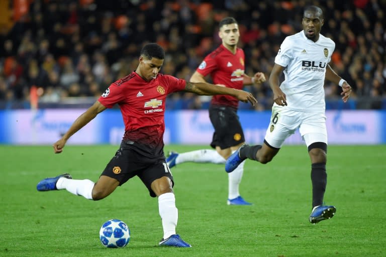 Marcus Rashford and his fellow Manchester United forwards were not helped by Jose Mourinho's tactics