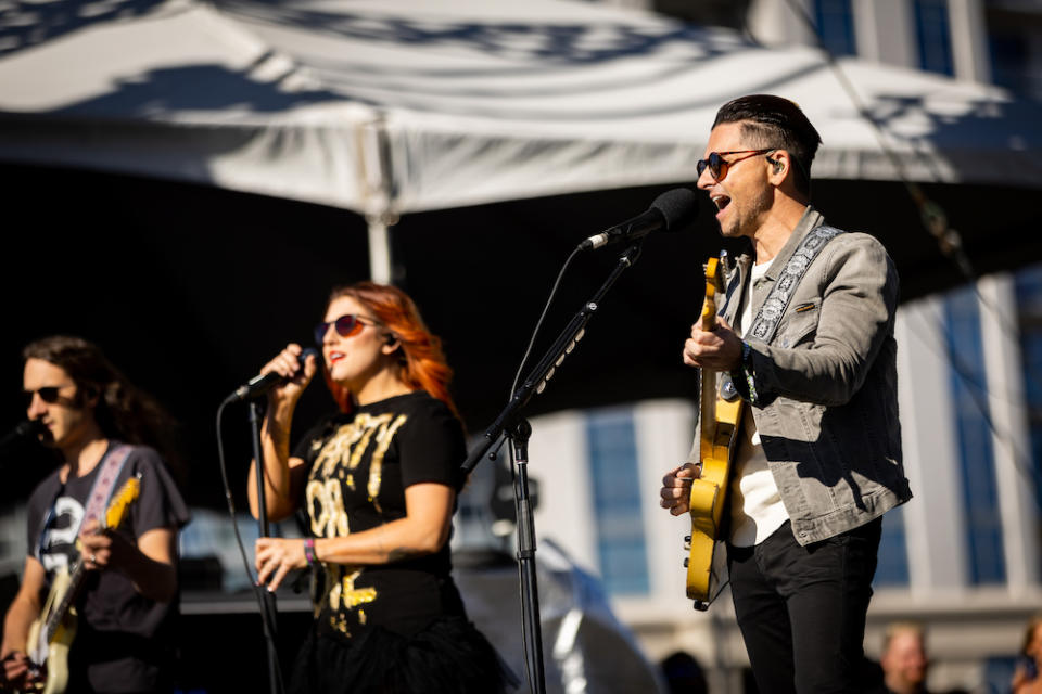 LAS VEGAS, NEVADA - OCTOBER 23: Chris Carrabba of Dashboard Confessional perform at2022 When We Were Young Festival at the Las Vegas Festival Grounds on October 23, 2022 in Las Vegas, Nevada. (Photo by Matt Winkelmeyer/Getty Images)