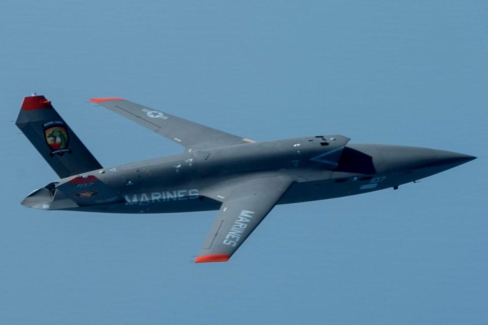 美國海軍陸戰隊XQ-58A無人機。   圖：翻攝US Marine