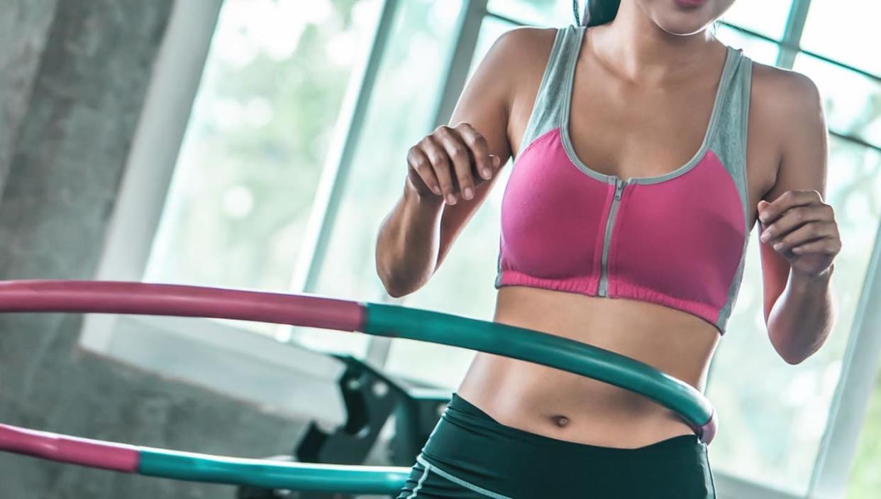 Will a weighted hula hoop help you step up your fitness game?