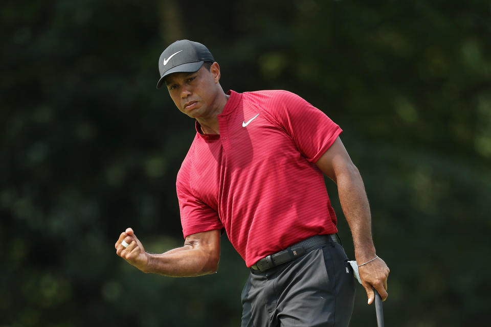 <p>Tiger returned to being a threat on the final day of majors, finishing second at the PGA championship and sixth at the British Open in 2018. </p>