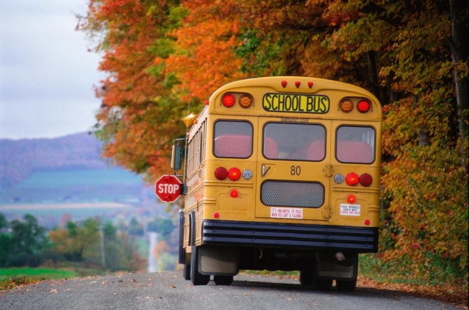 <span class="caption">Just how far can public funds go to support students in religious schools?</span> <span class="attribution"><a class="link " href="https://www.gettyimages.com/detail/photo/school-bus-on-country-road-royalty-free-image/AB07269?adppopup=true" rel="nofollow noopener" target="_blank" data-ylk="slk:Stephen Simpson/Stone via Getty Images;elm:context_link;itc:0;sec:content-canvas">Stephen Simpson/Stone via Getty Images</a></span>