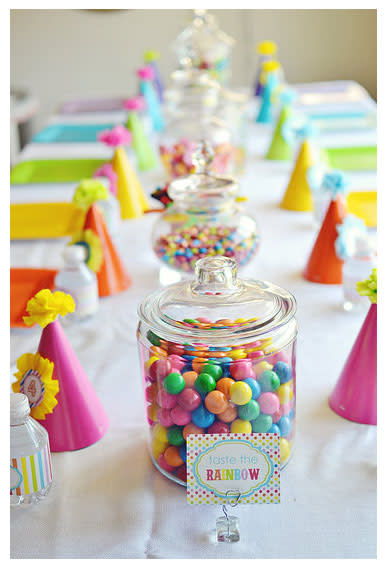 Rainbow Birthday Table