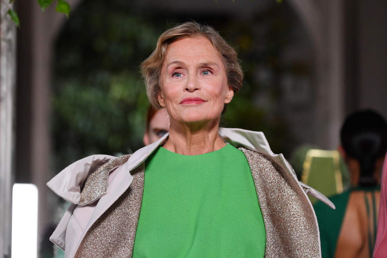 Lauren Hutton recently walked the runway for Valentino during Paris Fashion Week. [Photo: Getty]