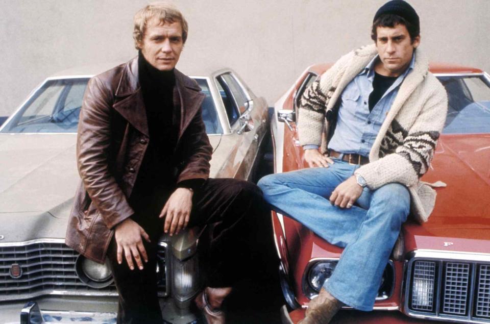 <p>Courtesy Everett Collection</p>  David Soul, Paul Michael Glaser in "Starsky and Hutch."